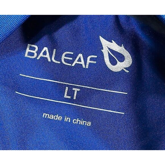 Baleaf Athletic Short Sleeve Shirt Running Hiking Blue Quick Dry MENS SIZE LT - Picture 8 of 9